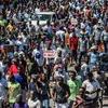 Một cuộc biểu tình ở Haiti. (Ảnh: AFP/TTXVN phát)