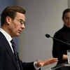 Trong cuộc hội đàm cuối tháng 10/2022, Thủ tướng Thụy Điển Ulf Kristersson và người đồng cấp Phần Lan Sanna Marin đã nhất trí về các biện pháp tăng cường hợp tác song phương, đặc biệt trong lộ trình hai nước xin gia nhập NATO. (Ảnh: Reuters/TTXVN) 