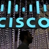 Biểu tượng của Cisco tại Triển lãm di động thế giới ở Tây Ban Nha. (Ảnh: Reuters)