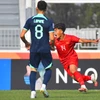 Một trong những đường bóng chuyển trạng thái nhanh từ phòng ngự sang tấn công đã giúp U20 Việt Nam ghi bàn mở tỷ số ngay từ phút thứ 6, qua đó mở ra thế trận thuận lợi. (Ảnh: AFC)