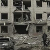Tòa nhà bị phá hủy trong xung đột tại Sloviansk (Ukraine), ngày 27/3/2023. (Ảnh: AFP/TTXVN)