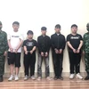 Các đối tượng có hành vi đưa người nhập cảnh trái phép bị Bộ đội Biên phòng Quảng Ninh bắt giữ. (Ảnh: TTXVN phát)