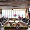 Phiên đối thoại giữa các lãnh đạo ASEAN và ABAC. (Ảnh: Dương Giang/TTXVN)