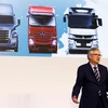 Giám đốc điều hành Daimler Truck, ông Martin Daum phát biểu tại cuộc họp báo chung ở Tokyo (Nhật Bản), ngày 30/5/2023. (Nguồn: Reuters/Ảnh chụp màn hình)