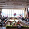 Phiên Đối thoại giữa các lãnh đạo ASEAN và Nhóm công tác cấp cao về Tầm nhìn Cộng đồng ASEAN sau 2025, tại Labuan Bajo (Indonesia) chiều 10/5 vừa qua. (Ảnh: Dương Giang/TTXVN)
