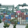 Quang cảnh một cảng container của Singapore. (Ảnh: THX/TTXVN)