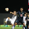 Các cầu thủ Hải Phòng (áo trắng) giành chiến thắng 2-0 trước Hoàng Anh Gia Lai trên sân Lạch Tray. (Nguồn: Hải Phòng FC)