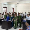 Quang cảnh phiên tòa phúc thẩm bị cáo Lê Thị Dung. (Ảnh: TTXVN phát)
