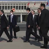 Ngoại trưởng Mỹ Antony Blinken (trái) tới thủ đô Bắc Kinh (Trung Quốc) ngày 18/6/2023. (Ảnh: AFP/TTXVN)
