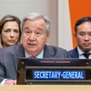 Tổng thư ký Liên hợp quốc Antonio Guterres phát biểu tại hội nghị ở New York (Mỹ) về chủ đề phòng chống khủng bố ngày 19/6/2023. (Ảnh: THX/TTXVN)