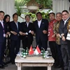 Đoàn đại biểu Quốc hội Việt Nam Indonesia gặp song phương bên lề Cuộc gặp các nhà lãnh đạo ASEAN-AIPA tại Labuan Bajo, Indonesia. Ảnh: Đào Trang -TTXVN