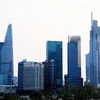 Các tháp văn phòng cho thuê khu vực trung tâm Quận 1 (Thành phố Hồ Chí Minh). (Ảnh: Hồng Đạt/TTXVN)
