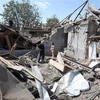 Những ngôi nhà bị phá hủy do xung đột tại Kramatorsk (Ukraine), ngày 14/6/2023. (Ảnh: AFP/TTXVN)