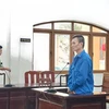 Bị cáo Nguyễn Thanh Tùng tại phiên tòa. (Ảnh: Lê Xuân/TTXVN)