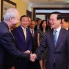 Chủ tịch nước Võ Văn Thưởng tiếp các Đại sứ Việt Nam tại khu vực châu Âu. (Ảnh: Thống Nhất/TTXVN)