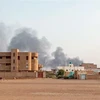Khói bốc lên trong xung đột tại Khartoum Bahri (Sudan), ngày 14/7/2023. (Ảnh: AFP/TTXVN)