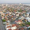 Toàn cảnh thành phố Pakse, tỉnh Champasak - trung tâm kinh tế lớn của Lào. (Ảnh: Đỗ Bá Thành/TTXVN)