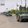 Lực lượng an ninh Iraq tuần tra tại thành phố Kirkuk ngày 3/9/2023, sau khi lệnh giới nghiêm được dỡ bỏ. (Ảnh: AFP/TTXVN)