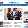 Hình ảnh trên trang chủ website Báo Việt Nam News, 3h chiều 20/9/2023. (Ảnh chụp màn hình)
