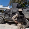 Cảnh sát Haiti tuần tra tại Port-au-Prince ngày 31/1/2023. (Ảnh: AFP/TTXVN)