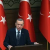Tổng thống Thổ Nhĩ Kỳ Recep Tayyip Erdogan phát biểu tại Thủ đô Ankara. (Ảnh: AFP/TTXVN)