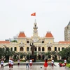 Tòa nhà Trụ sở Ủy ban Nhân dân Thành phố Hồ Chí Minh - biểu tượng kiến trúc thành phố. (Ảnh: Hồng Đạt/TTXVN)