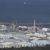Các bể chứa nước thải đã qua xử lý tại nhà máy điện hạt nhân Fukushima ở Okuma, tỉnh Fukushima (Nhật Bản) ngày 24/8/2023. (Ảnh: AFP/TTXVN)
