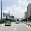 Đại lộ Võ Nguyên Giáp, tuyến đường huyết mạch chạy qua thành phố Thủ Đức (Thành phố Hồ Chí Minh). (Ảnh: Hồng Đạt/TTXVN)