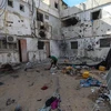 Một bệnh viện ở thành phố Gaza bị hư hại sau cuộc tấn công của lực lượng Israel ngày 9/11/2023. (Ảnh: THX/TTXVN)