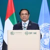 Thủ tướng Phạm Minh Chính phát biểu tại Hội nghị Thượng đỉnh Nhóm G77 và Trung Quốc về Biến đổi Khí hậu. (Ảnh: Dương Giang/TTXVN)