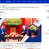 Bài viết trên trang điện tử sbm.news (ảnh chụp màn hình) với tiêu đề “Tổng Bí thư Đảng Cộng sản Việt Nam tin tưởng quan hệ song phương Campuchia-Việt Nam sẽ tiếp tục phát triển mạnh mẽ hơn nữa,” phát ngày 11/12/2023. (Ảnh: TTXVN phát)