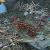 Lực lượng cứu hộ thực hiện công tác cứu nạn tại thành phố Hải Đông, tỉnh Thanh Hải (Trung Quốc) sau trận động đất ở tỉnh lân cận Cam Túc, ngày 19/12/2023. (Ảnh: THX/TTXVN)