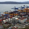 Cảng hàng hóa Vladivostok ở Vùng Viễn Đông của Liên bang Nga. (Ảnh: AFP/TTXVN)