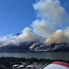 Khói bốc lên từ đám cháy rừng ở Skamania, bang Washington (Mỹ) ngày 3/7/2023. (Ảnh: Washington State DNR Wildfire/TTXVN)