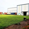 Không gian xanh trong khu công nghiệp Giang Điền, huyện Trảng Bom (tỉnh Đồng Nai). (Ảnh: Hồng Đạt/TTXVN)