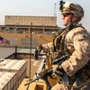 Binh sỹ gác tại Đại sứ quán Mỹ ở Baghdad (Iraq). (Ảnh: AFP/TTXVN)