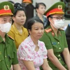 Bị cáo Trần Thị Hiền - mẹ nữ sinh giao gà tại phiên tòa phúc thẩm. (Nguồn: Pháp luật Thành phố Hồ Chí Minh)