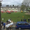 Các máy bay cứu thương được huy động tới hiện trường vụ việc. (Nguồn: The Telegraph)