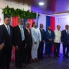 Các thành viên Hội đồng Tổng thống Chuyển tiếp (CPT) của Haiti dự một sự kiện ở Port-au-Price ngày 30/4/2024. (Ảnh: AFP/TTXVN)