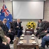 Đại sứ Việt Nam tại Australia Phạm Hùng Tâm tiếp đoàn đại biểu Hội đồng Kinh doanh Australia-Việt Nam. (Ảnh: TTXVN phát)