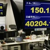 Chỉ số Nikkei-225 hiển thị trên bảng điện tử tại Tokyo ngày 4/3/2024. (Ảnh: Kyodo/TTXVN)