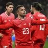 Xherdan Shaqiri ăn mừng bàn thắng của Thụy Sĩ ở vòng loại. (Nguồn: UEFA)