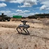 Quân đội Trung Quốc "trình diễn" chó robot trong cuộc diễn tập chung với Campuchia. (Nguồn: CNN)