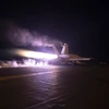Máy bay quân sự của Mỹ tham gia cuộc tấn công đáp trả lực lượng Houthi tại Yemen hồi đầu năm nay. (Ảnh: AFP/TTXVN)