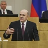 Thủ tướng Nga Mikhail Mishustin phát biểu trước Hạ viện ở Moskva ngày 10/5/2024. (Ảnh: AFP/TTXVN)