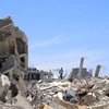 Cảnh đổ nát sau cuộc tấn công của Israel tại thành phố Khan Younis, miền Nam Dải Gaza ngày 31/5/2024. (Ảnh: THX/TTXVN)