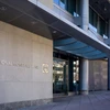 Trụ sở Quỹ Tiền tệ Quốc tế (IMF) tại Washington, D.C. (Mỹ). (Ảnh: AFP/TTXVN)