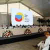 Đại diện Chính phủ Colombia và nhóm Segunda Marquetalia tham gia vòng đàm phán tại Caracas (Venezuela) ngày 24/6/2024. (Ảnh: Reuters/TTXVN)
