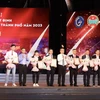 Các chủ thể nhận chứng nhận OCOP Thành phố Hồ Chí Minh năm 2023. (Ảnh: Xuân Anh/TTXVN)