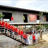 Nhà chống lũ cộng đồng được xây dựng ở huyện Lệ Thủy (Quảng Bình) là nơi tránh lũ an toàn cho người dân vào mùa mưa lũ. (Ảnh: TTX phát)